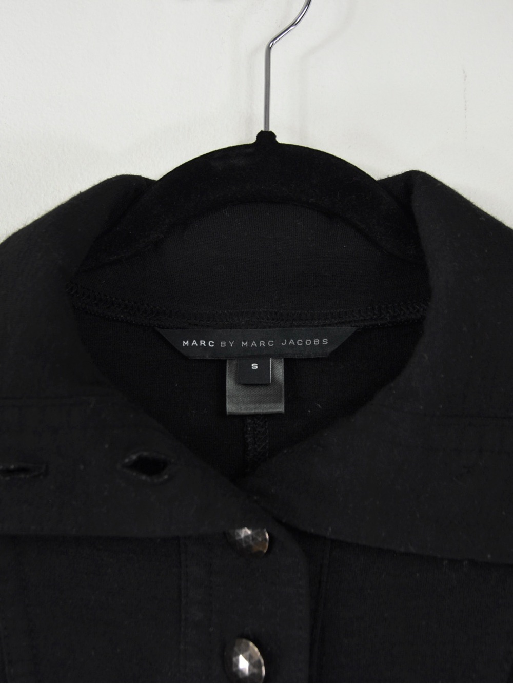 Vintage Marc by Marc Jacobs Black High Neck Convertible Polo Knit Top Y2K 00s - Picture 10 of 11